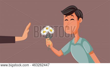 Persistent Man Trying To Seduce A Woman Getting Rejected