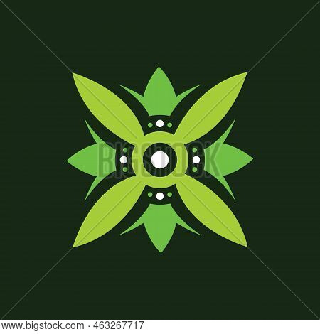 Ornament Flower Vector Logo Popular Design. nature symbol