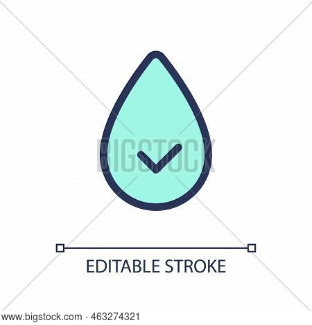 Hydration Pixel Perfect Rgb Color Ui Icon. Water Consumption. Stay Hydrated. Simple Filled Line Elem