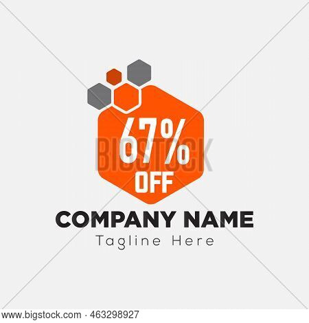 Offer Logo On Letter 67 Template. Offer On 67 Letter, Initial Offer Sign Concept