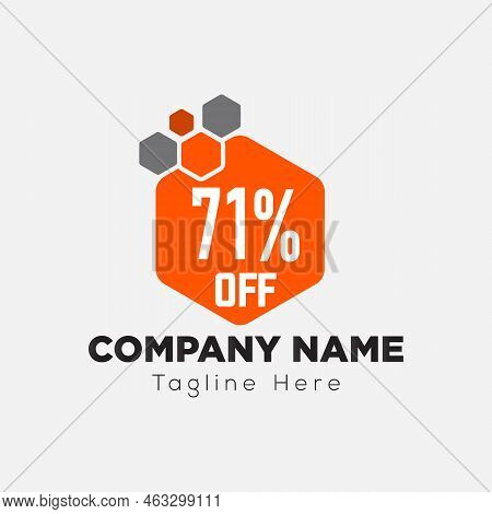 Offer Logo On Letter 71 Template. Offer On 71 Letter, Initial Offer Sign Concept