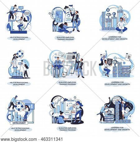 Help In Professional Development. Qualified Employee Training Program. Learning For Software Develop