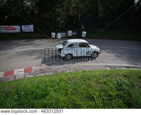 Rally Of Classic Cars Fiat 600 Abarth In Race Pesaro Cup