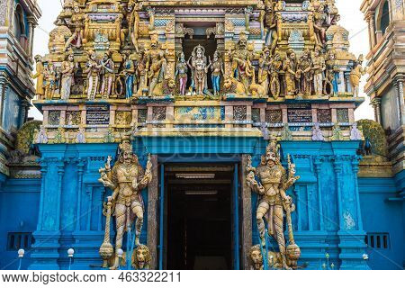Sivasubramania Swami Kovil Hindu Temple In Colombo In A Sunny Day, Sri Lanka