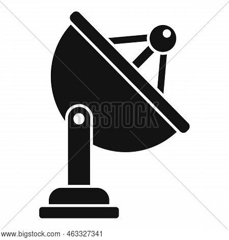 Satellite Control Icon Simple Vector. Tv Center. System Plan