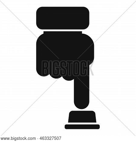 Button Control Icon Simple Vector. Work Remote. Clipboard Center