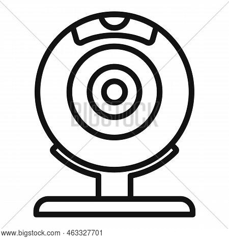 Web Camera Control Icon Outline Vector. Data System. Remote Server
