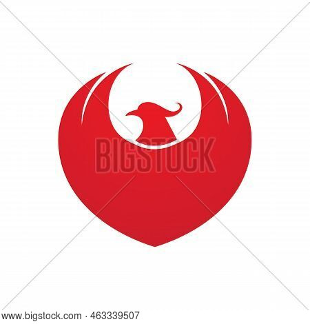 Phoenix Vector Icon Illustration