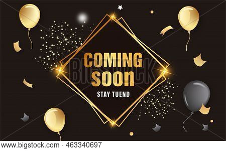 Coming Soon Banner With Editable Text Effect