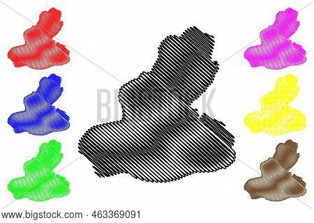 Perejil Island (kingdom Of Spain, Mediterranean Sea) Map Vector Illustration, Scribble Sketch Parsle
