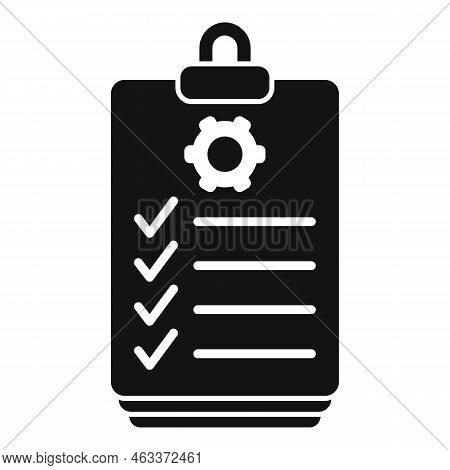 Clipboard Icon Simple Vector. Work Complete. Connect Ability