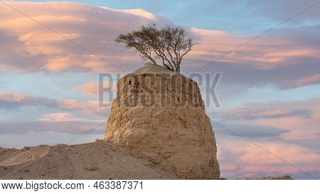 Limestone Rock Formations At The Umm Bab, Qatar.