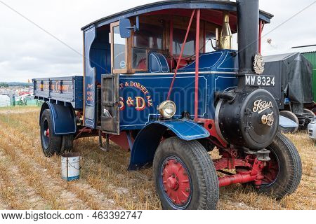 Tarrant Hinton.dorset.united Kingdom.august 25th 2022.a 1930 Foden C Type Steam Wagon Called Relianc
