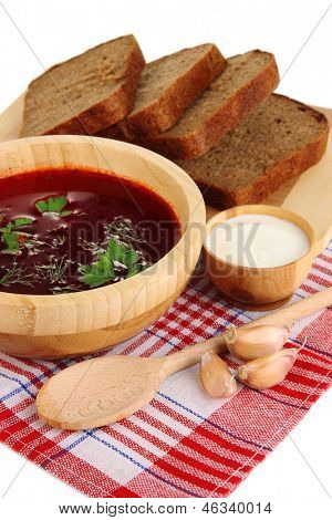 Vynikající boršč izolovaných na bílém
