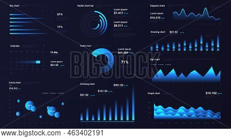 Template For Creating Infographics. Poster Or Banner For Website. Interface For Programs And Applica