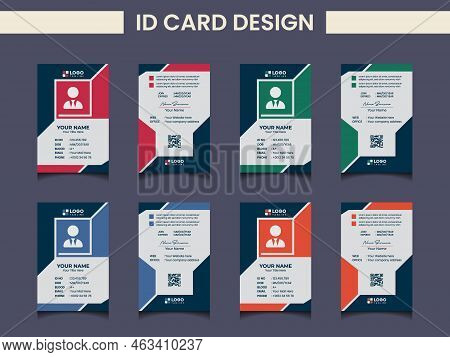Creative Modern Unique Id Card Design Template