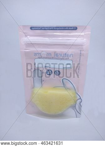 Serang, Indonesia - September 19 2021, Mothers Breast Milk Is The Most Healthy Food For Newborn Baby