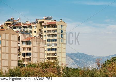 Antalya, Turkey - October 12, 2022: Toki Social Housing Built In Rural Area In Antalya Turkey