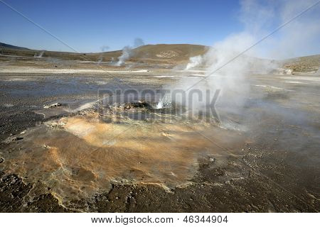 Géiser del Tatio en Atacama (chile)