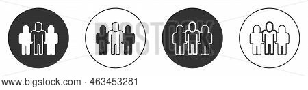 Black Project Team Base Icon Isolated On White Background. Business Analysis And Planning, Consultin