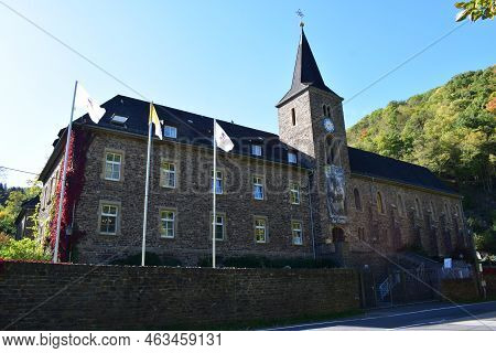 Treis-karden, Germany - 06 10 2022: Monastery Maria Engelport In The Hunsrück