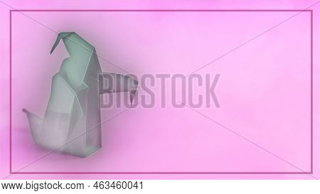 Banner Dark Ghost Vision On A Light Background - Copy Space.