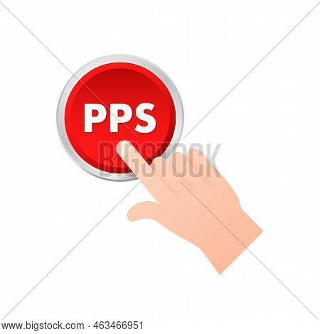 Pps - Pay Per Sale, Business Concept. Vector Stock Illustration.