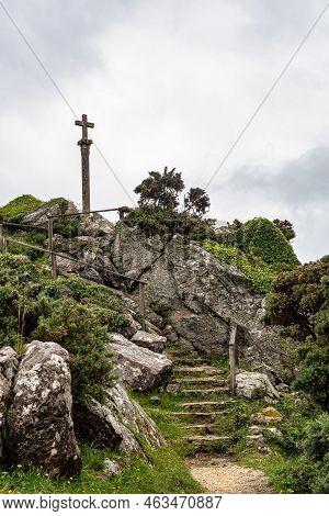 Galician Panorama Along The Road To San Andres De Teixido, A Coruna Province, Galicia. Ruta De La Mi