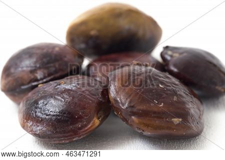Archidendron Pauciflorum, Commonly Known As Djenkol /jengkol Isolated On White Background