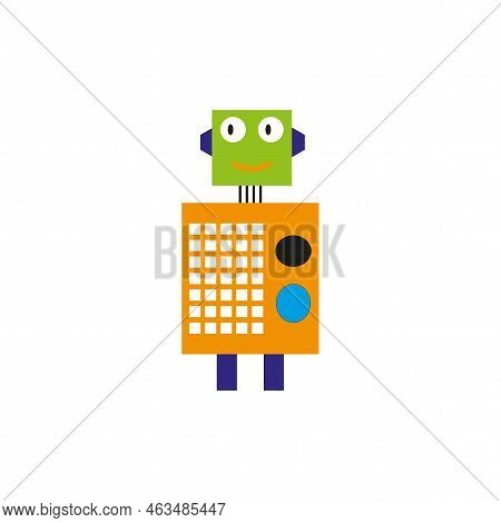 Cartoon Robot. Tech Vector. Vector Illustration. Stock Image.