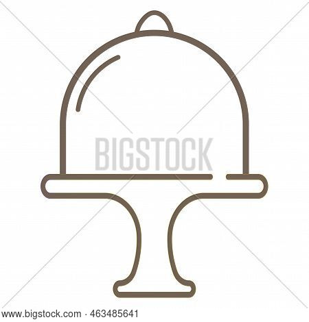 Dish Serving Restaurant. Cooking Background. Vector Illustration. Stock Image.