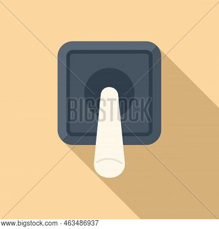 House Breaker Icon Flat Vector. Safety Panel. Switch Fuse