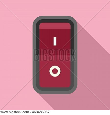 Circuit Breaker Icon Flat Vector. Electric Box. Fuse Panel