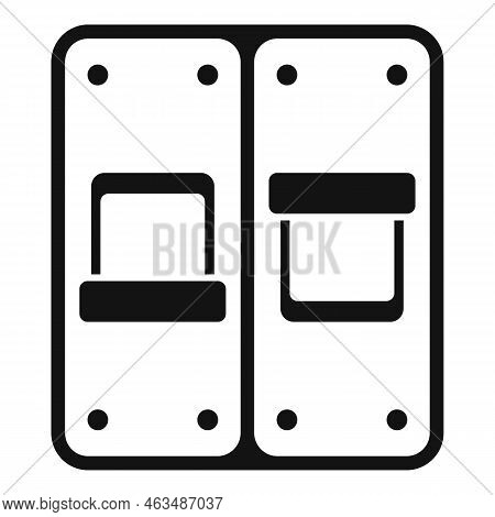 Breaker Equipment Icon Simple Vector. Circuit Box. Fuse Panel