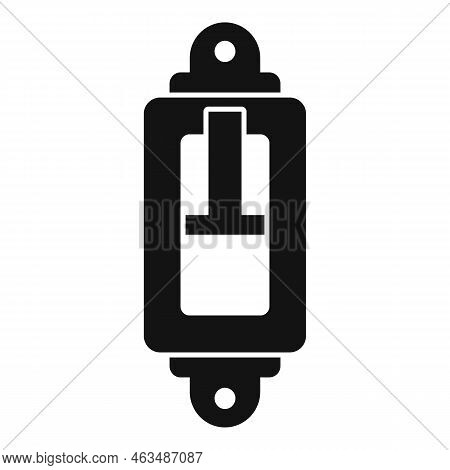 Breaker Switch Icon Simple Vector. Circuit Box. Safety Panel