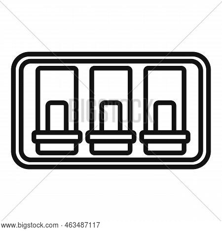 Switchboard Icon Outline Vector. Circuit Box. Safety Home