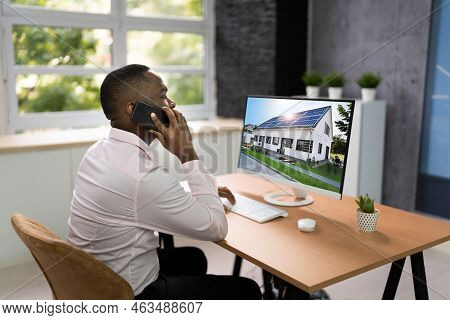 Real Estate Property Online. House Listing Contact Phone Call