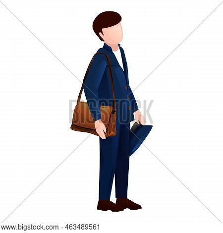 Mailman Icon Cartoon Vector. Mail Post. Letter Job