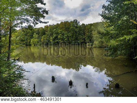 Lake In The Carpathian Forest, Hutsulshchyna National Park, Ukraine