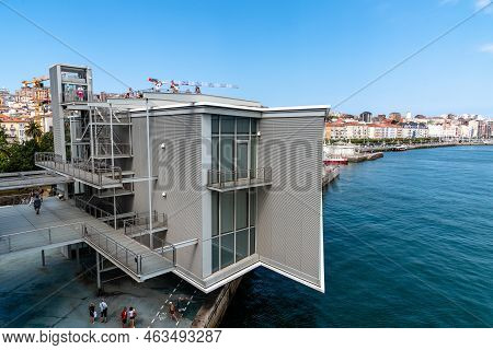 Santander, Spain - August 14, 2022 - The Centro Botin Is An Arts Centre Designed By Pritzker Prize-w