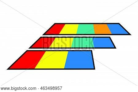 Gymnastic Tumbling Mats Vector Vector Illustration On A White Background