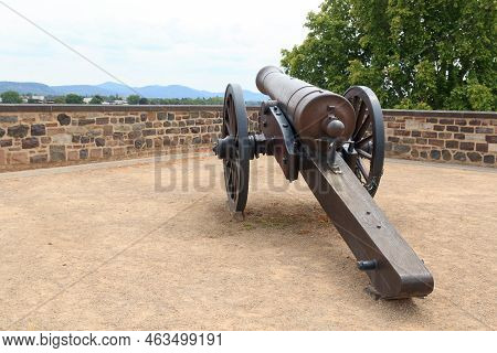 Cannon On Bastion Alter Zoll In Bonn, Germany