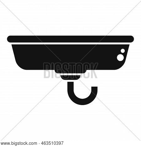 Water Basin Icon Simple Vector. Sewer Construction. Drain Plumber