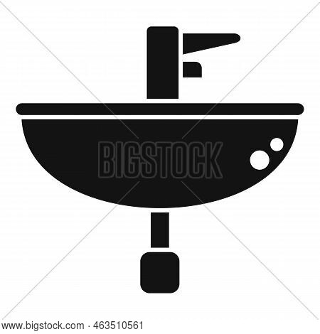 Modern Wash Basin Icon Simple Vector. Water Plumbing. Pump Repair