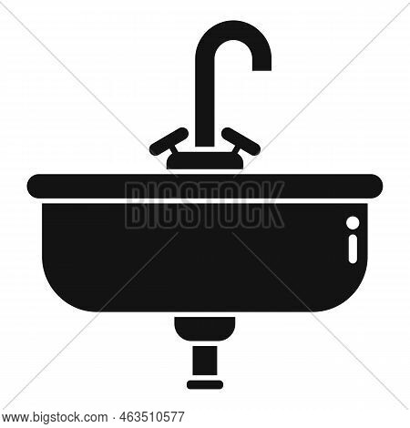 Wash Basin Icon Simple Vector. Service Drain. Water Pipeline