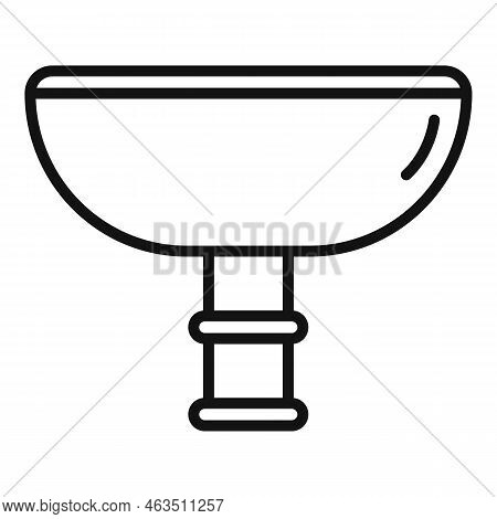 Classic Water Basin Icon Outline Vector. Service Drain. Sewerage Pipe
