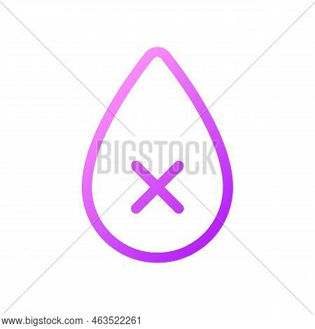 Dehydration Pixel Perfect Gradient Linear Ui Icon. Liquid Loss. Restriction. Unhealthy Condition. Li