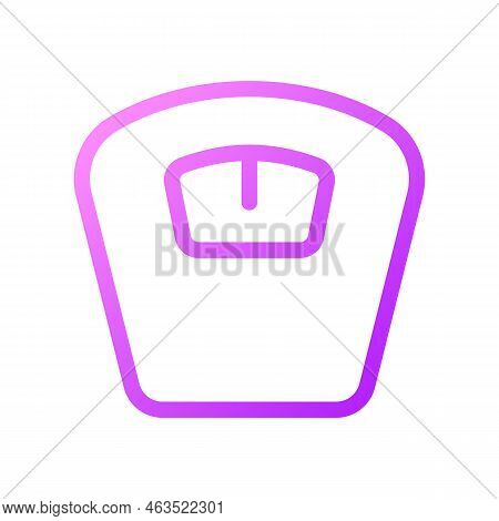 Bathroom Scales Pixel Perfect Gradient Linear Ui Icon. Weight Management. Dieting. Healthy Lifestyle