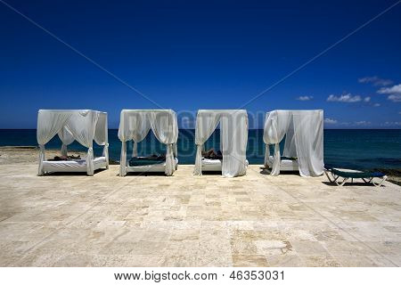 Curtain Tent Pillow Peace Marble