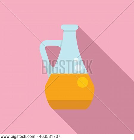 Gmo Oil Icon Flat Vector. Dna Food. Medicine Gene